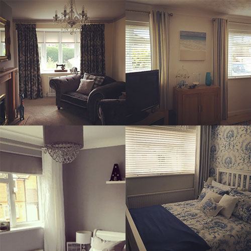 Рулонные шторы или жалюзи вместе с традиционными шторами