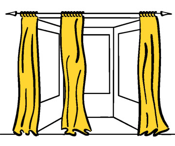 Руководство по обработке окон. Карниз для штор в эркер