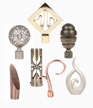 Наконечники для Витого карниза и Артметалл d16