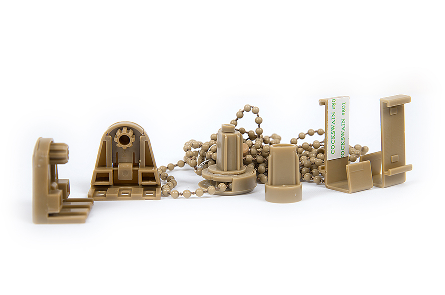 Фурнитура для ролет КОФЕ С МОЛОКОМ круглая D16мм (1шт) в упаковке