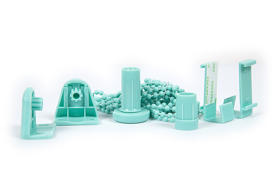 Фурнитура для ролет СВЕТЛО-ЗЕЛЕНЫЙ круглая D16мм (1шт) в упаковке