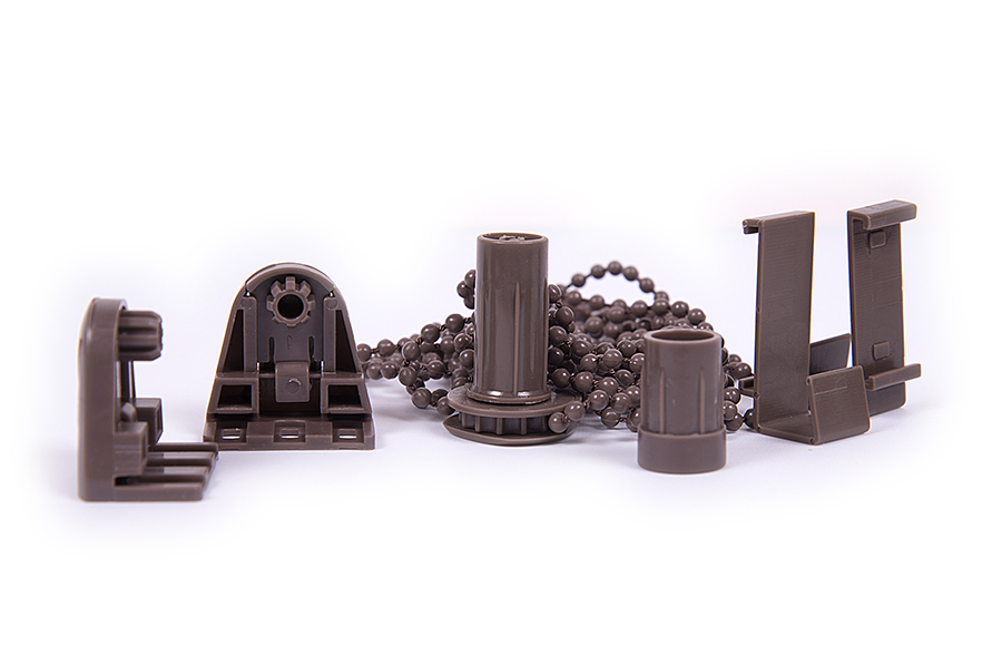 Фурнитура для ролет ШОКОЛАД круглая D16мм (1шт) в упаковке