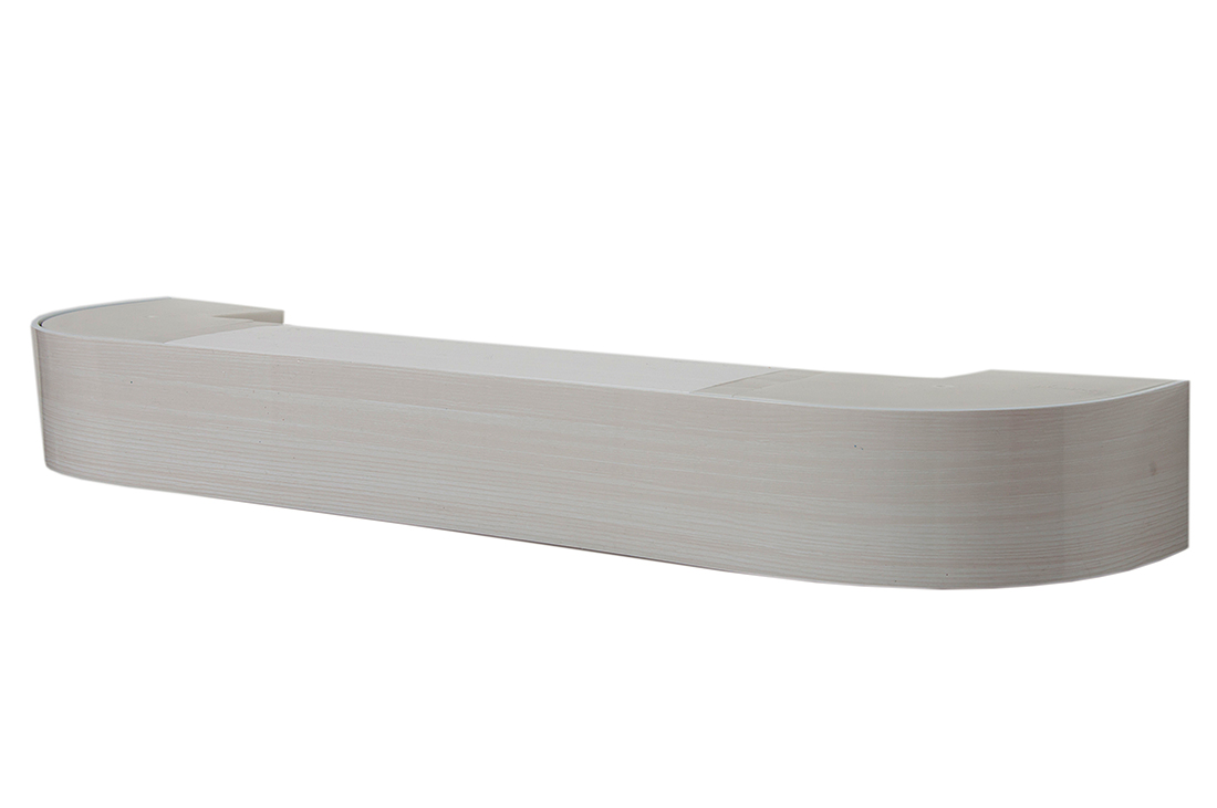 220 карниз Стандарт КЛАССИК 70мм 3х рядный клен беленый Россия с пласт.декор. планкой в инд. уп.