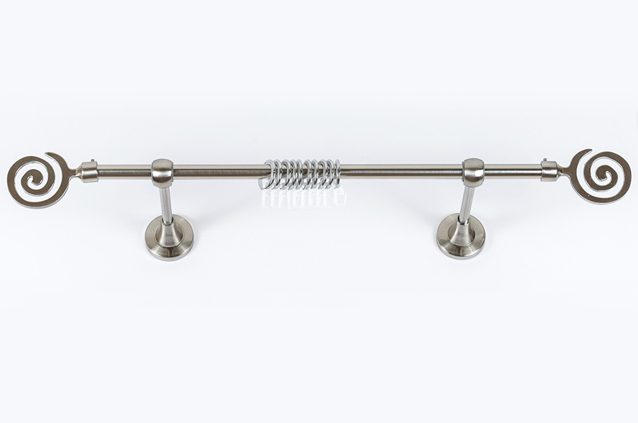 Карниз Артметалл однорядный d16, Лабиринт Нержавеющая сталь 1800 мм