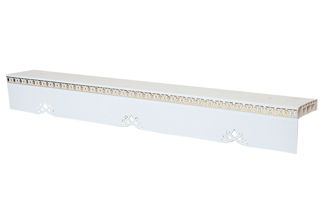 320 карниз ЭКОНОМ+"Моцарт" золото БЕЛЫЙ Россия в инд. уп 