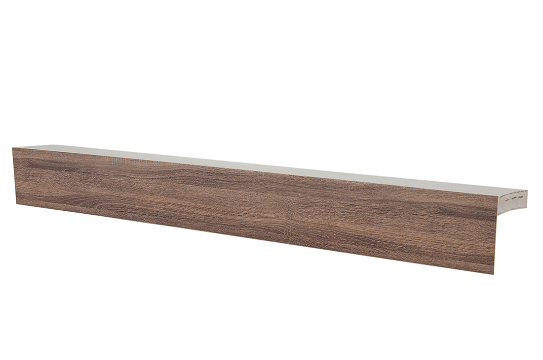 200 карниз Цезарь"+" КЛАССИК 70 мм дуб серебряный Россия в инд. уп (кр.+стоп.)