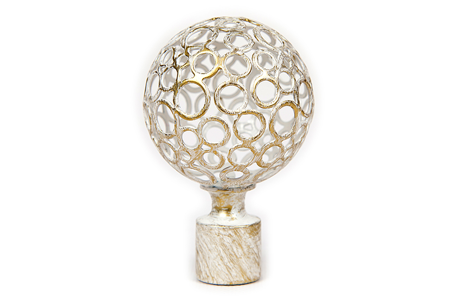 Наконечник "АЖУР" слоновая кость d 16 мм (2 шт)