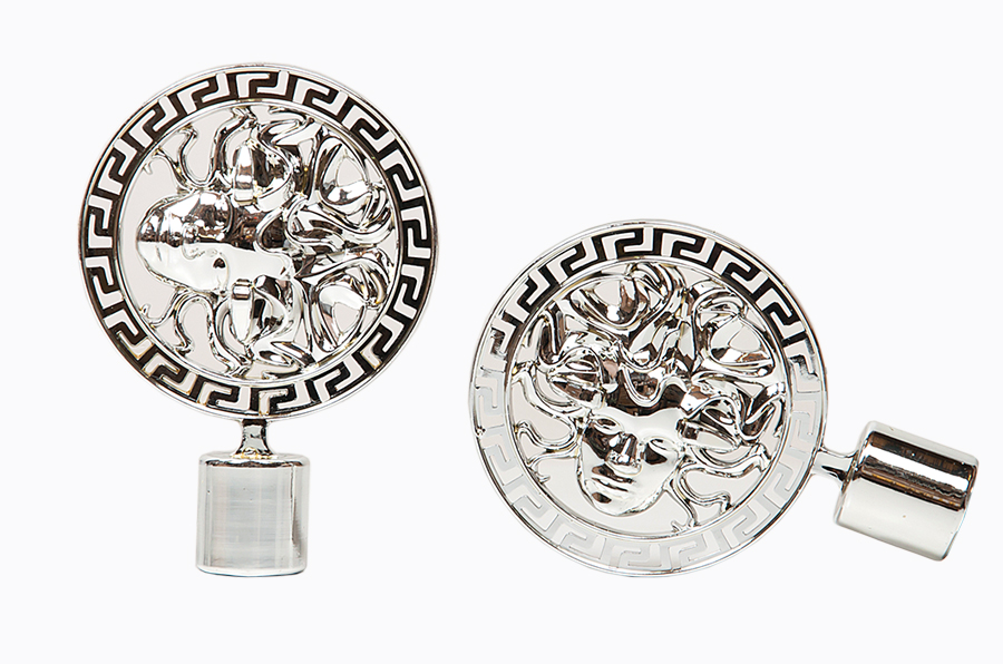 Наконечник Фэшн "МЕДУЗА" серебро глянец d 16 мм (2шт в упак.)