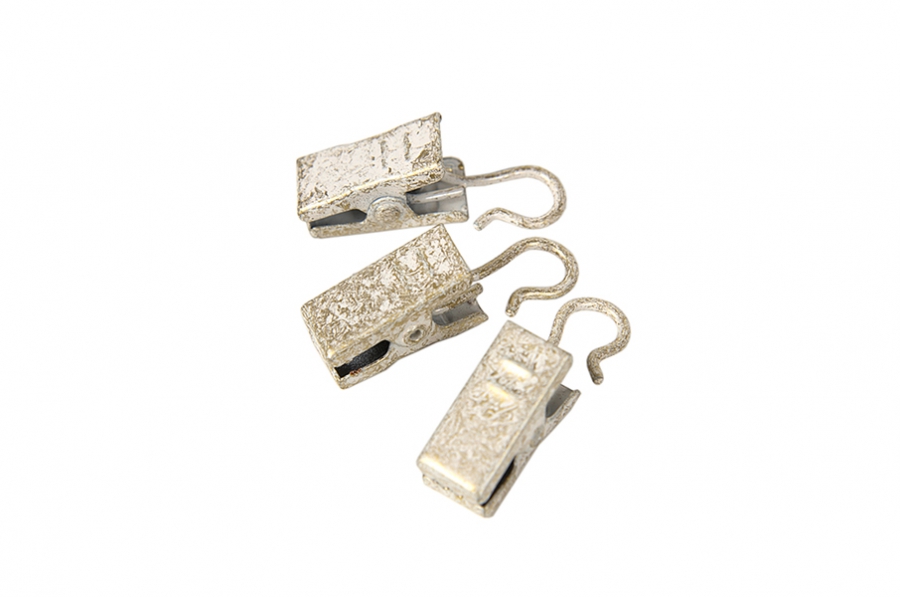 Зажим на кольцо СЛОНОВАЯ КОСТЬ (10 шт) в упаковке