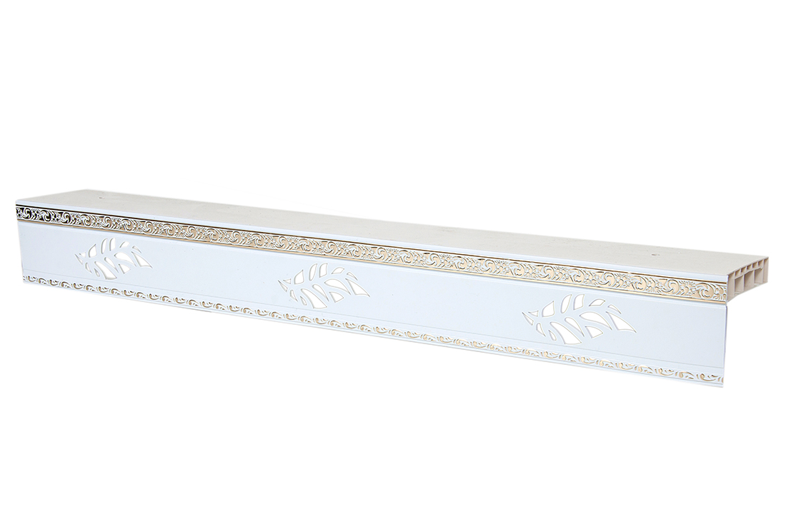 320 карниз ЭКОНОМ+ Лист ЗОЛОТО белый Россия в инд. уп. 