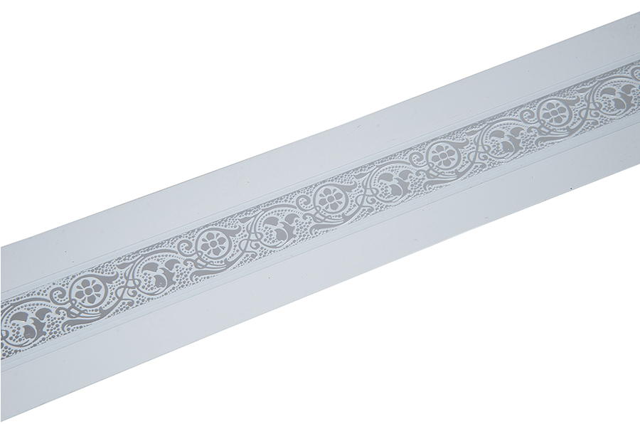 Планка ГРАЦИЯ СЕРЕБРО белый 1м