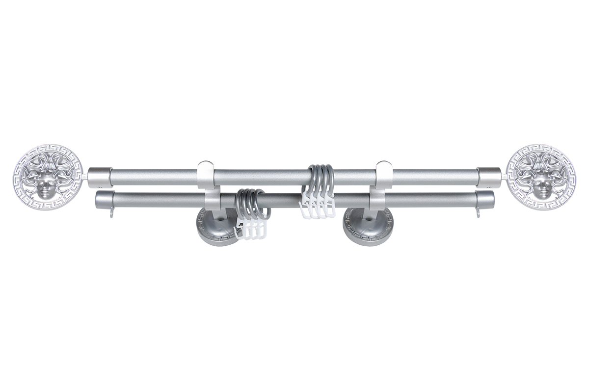Карниз d16мм с пластиковыми эл. ФЭШН 2-ой наконечники Медуза САТИН 300 см