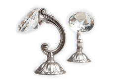 Штородержатель NМ08 КРИСТАЛЛ 12см Прозрачный