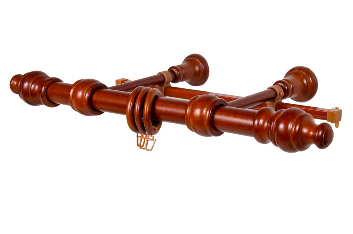 Карниз ИМПЕРИЯ d 33 мм дер. эл. ЧЕРЕШНЯ 180 см