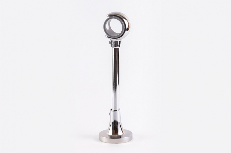 Держатель 16 мм ОД. открытый СЕРЕБРО ГЛЯНЕЦ (1шт)