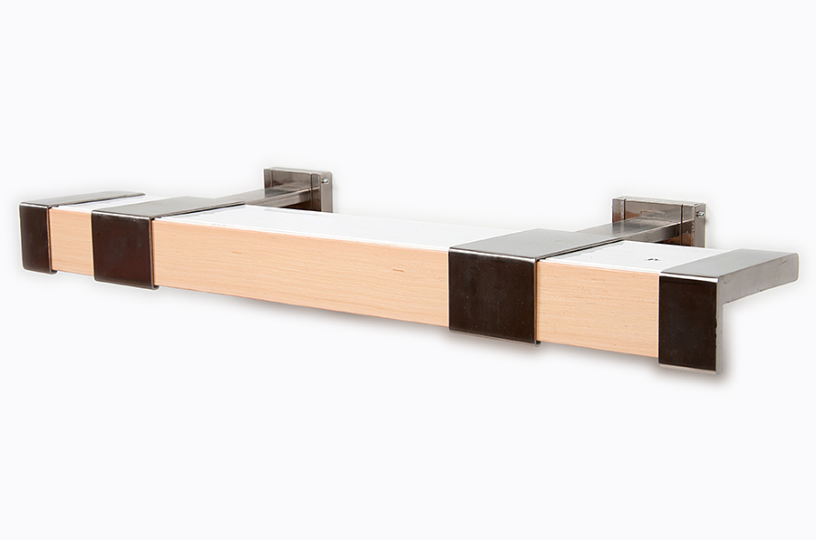 Карниз прямоугольный алюминиевый БАТТЕРФЛЯЙ Светлый абрикос 300см