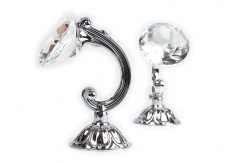 Штородержатель NМ08 КРИСТАЛЛ 12см Прозрачный