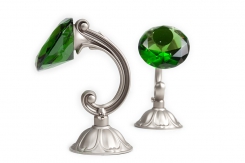 Штородержатель NМ08 КРИСТАЛЛ 12см Зеленый