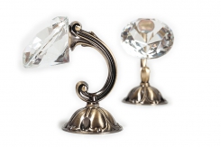 Штородержатель NV08 КРИСТАЛЛ 10 см Прозрачный