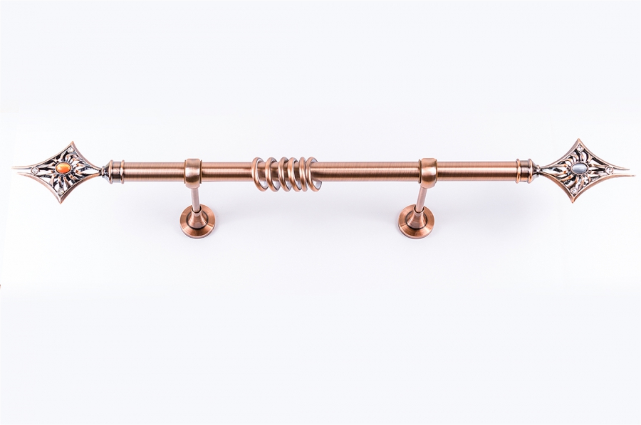 Карниз Корона, наконечник ПАЛЕРМО Медь 2800 мм