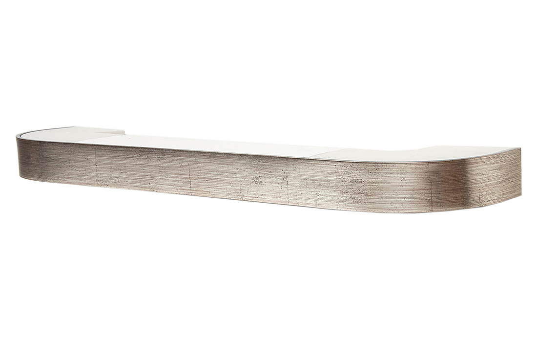 160 карниз СТАНДАРТ Платина антик Россия с пласт.декор. планкой в инд. уп.