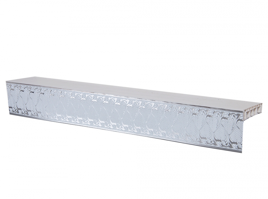 180 карниз ЭКОНОМ+"Прованс" серебро БЕЛЫЙ Россия в инд. уп 