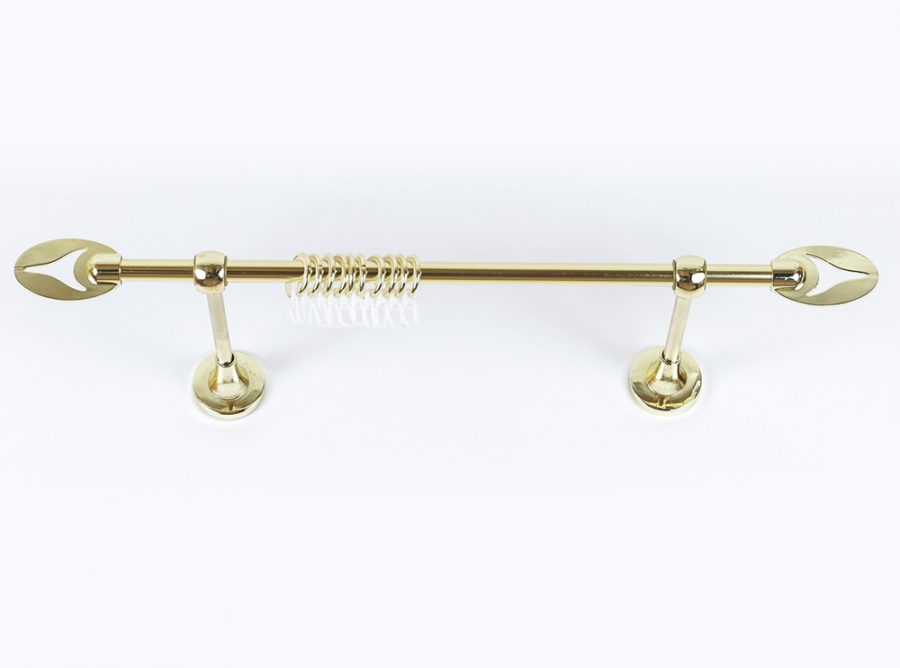 Карниз Артметалл однорядный , Кения Золото глянец 1800 мм