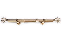 Артметалл двухрядный d16 с наконечником БРИЛЛИАНТОВЫЙ ЛИСТ de lux 