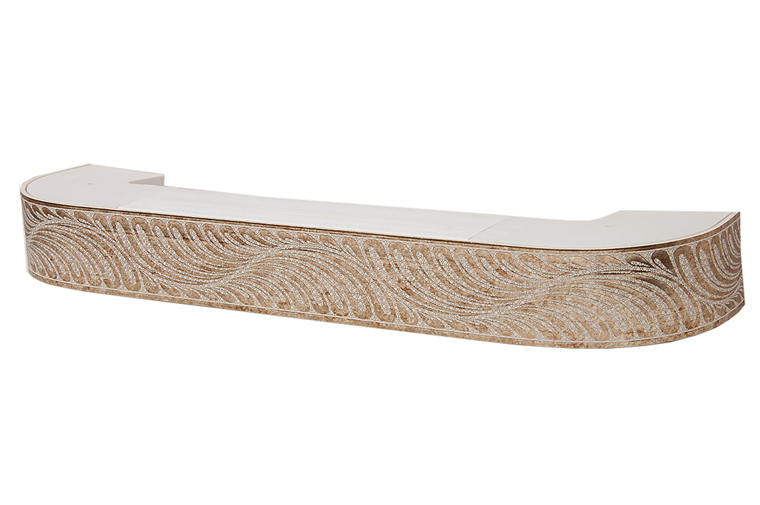 360 карниз СТАНДАРТ Жар-Птица 3х рядный ст.золото сл.кость с планкой 70мм в инд. уп.